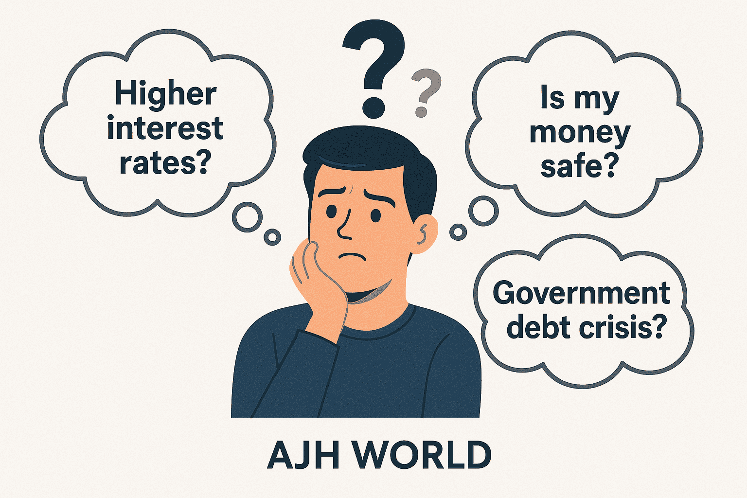 Illustration Showing Common Concerns Stemming From A Us Credit Rating Downgrade Ajh World
