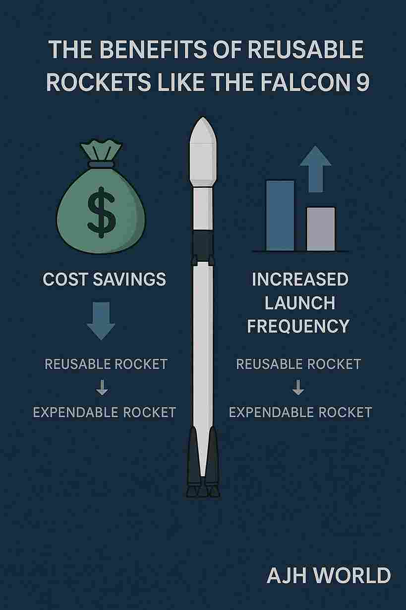 Benefits Of Reusable Rockets Like The Falcon 9 Shown In Infographic Supporting The Rocket Launch Today Ajh World