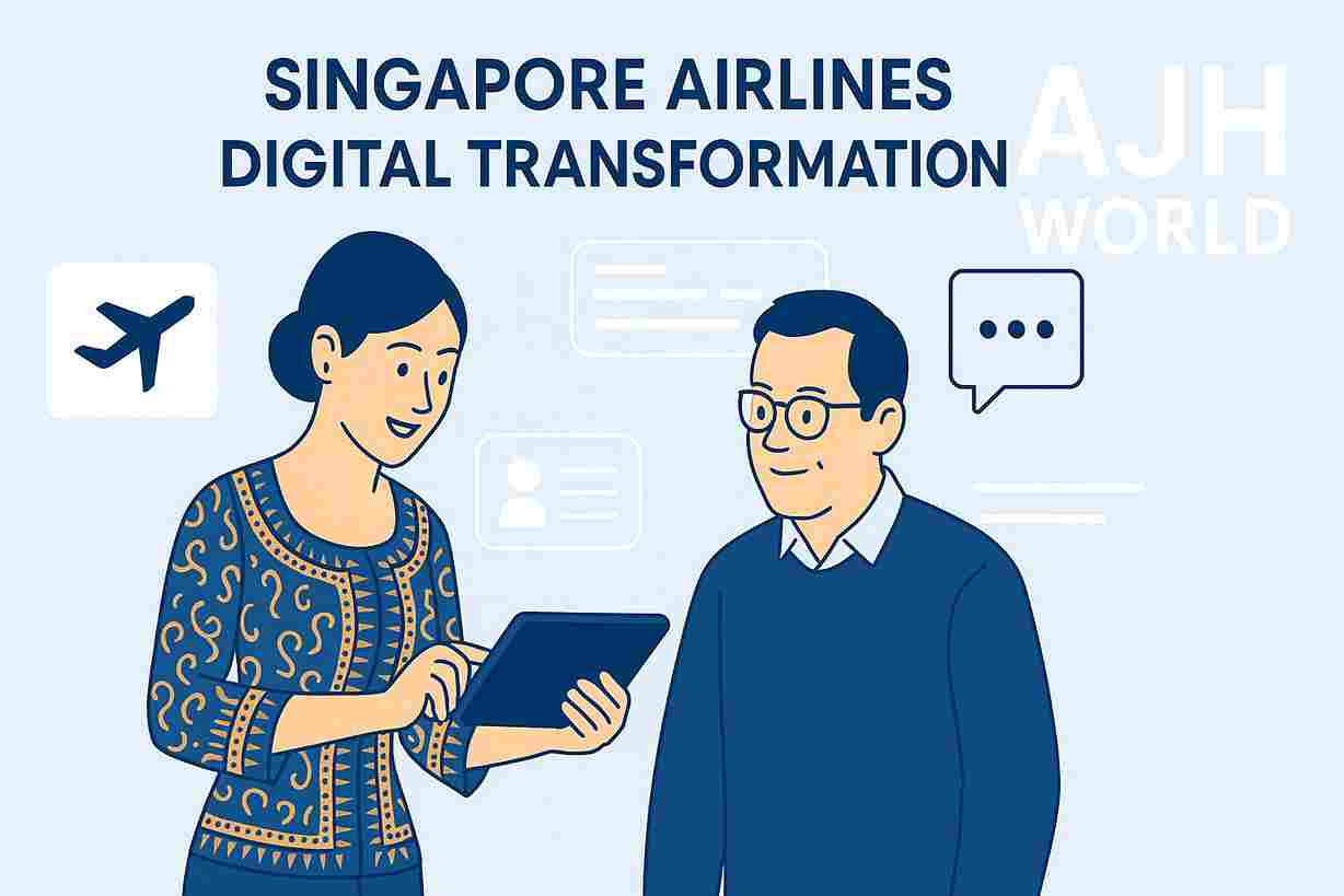 Singapore Airlines Staff Leveraging Digital Tools For Enhanced Customer Service And Efficiency Ajh World