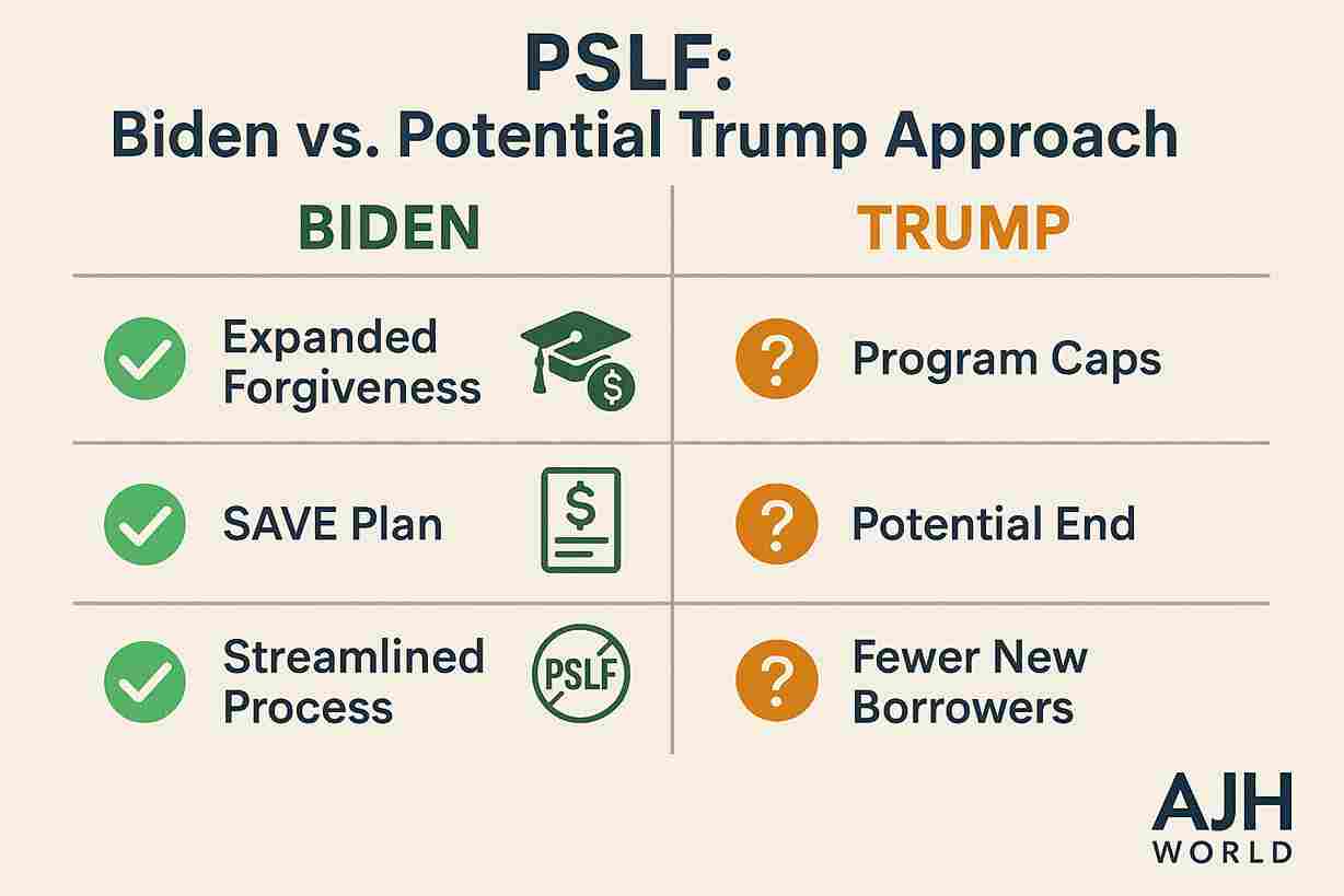 Trump PSLF Student Loan Forgiveness 2025 AJH World