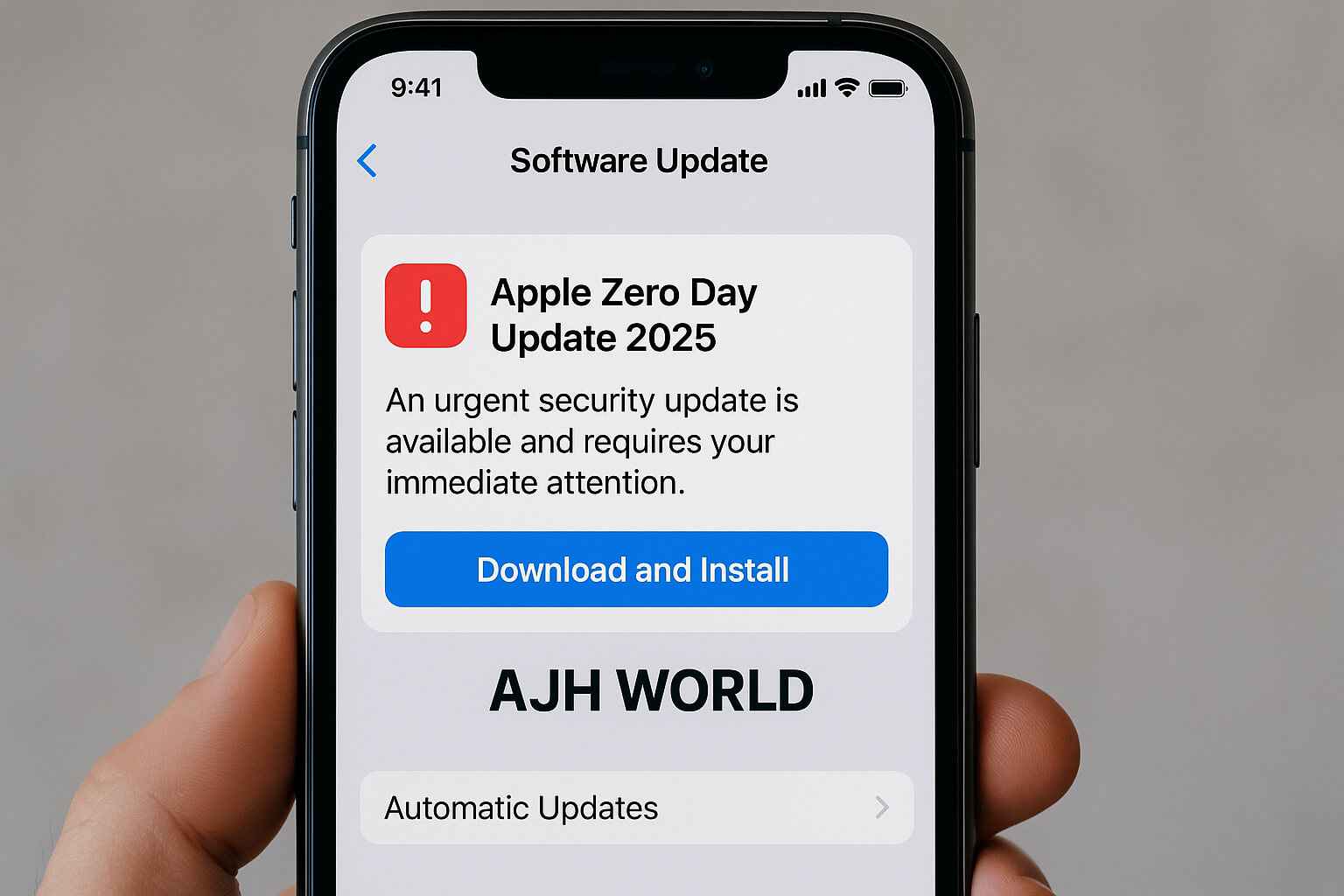 Urgent Apple Zero-Day Update 2025: All iPhone, iPad & Mac Users Must Act Now 1 An IPhone Showing The Settings Screen For The Emergency Apple Zero Day Update 2025